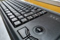 Closeup of a black computer keyboard Royalty Free Stock Photo