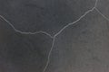 Closeup black concrete wall crack. Royalty Free Stock Photo