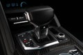 Closeup of a black Gearshift of a Audi R8 Sport Plus Royalty Free Stock Photo