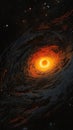 A Closeup of a Black Hole at the Center of a Galaxy in the Conte