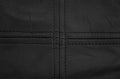 Closeup black leather texture for background and design
