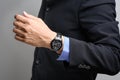 Luxury men wristwatch Royalty Free Stock Photo