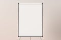 Blank flip chart standing Royalty Free Stock Photo