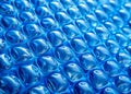 CloseUp Blue Bubble Wrap Texture A Stunning Background for Creative Design Projects and Stock Photography Royalty Free Stock Photo