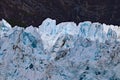 Closeup blue ice of Margerie glacier Royalty Free Stock Photo