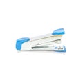 Closeup blue stapler , office equipment isolated on white background with clipping path Royalty Free Stock Photo