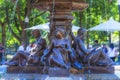 Closeup of Boston Commons Brewer Fountain