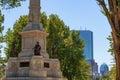 Closeup of Boston Commons Soldier`s and Sailor`s Monument