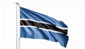 Closeup Botswana Flag