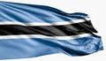 Closeup Botswana Flag