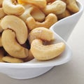 Roasted and salted cashews Royalty Free Stock Photo