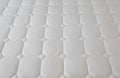 Closeup of brand new clean texture white surface mattress Royalty Free Stock Photo