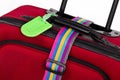 Luggage tag and colorful belt