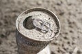 Closeup of Broken Drink Cans Royalty Free Stock Photo