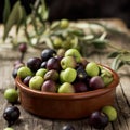 Arbequina olives from Catalonia, Spain Royalty Free Stock Photo