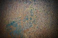 Closeup of brown metal rust grunge background texture. Rusted, old, vintage, retro background texture Royalty Free Stock Photo