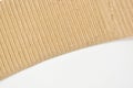 closeup brown paper cardboard texture on white background Royalty Free Stock Photo
