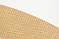 closeup brown paper cardboard texture on white background Royalty Free Stock Photo