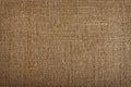 Closeup of brown textured surface, burlap texture background.