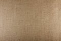 Closeup of brown textured surface, burlap texture background. Royalty Free Stock Photo