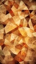 Closeup of brown and white abstract background with triangle sha