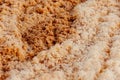 Closeup of brownish fluffy foam, perfect for wallpapers