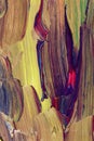 Closeup of brush-strokes of an an oilpainting