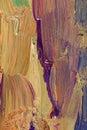 Closeup of brush-strokes of an an oilpainting