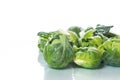 Closeup of brussels sprouts Royalty Free Stock Photo