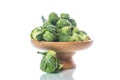 Closeup of brussels sprouts Royalty Free Stock Photo