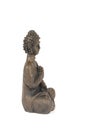 Buddha statue isolated on white Royalty Free Stock Photo