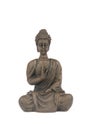 Buddha statue isolated on white Royalty Free Stock Photo