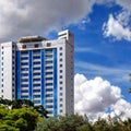 Closeup of building structure in Nairobi skyline