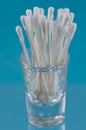 Closeup of a bunch of cotton swabs