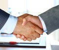 Closeup of a business hand shake Royalty Free Stock Photo