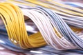 Cable and wire in internet network systems Royalty Free Stock Photo