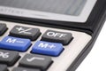 Closeup of a calculator keyboard. Royalty Free Stock Photo