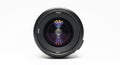 Closeup of camera lens with colorful light reflection pattern inside colorful pattern lens optical Royalty Free Stock Photo