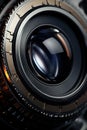 CloseUp of a Camera Lens Royalty Free Stock Photo