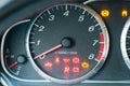 Closeup of car tachometer Royalty Free Stock Photo