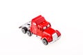 Closeup car toy on white background. Royalty Free Stock Photo