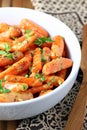 Carrots and Dijon vinaigrette