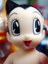 Closeup of the cartoon Astroboy