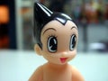 Closeup of the cartoon Astroboy