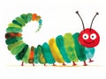 Closeup Of A Caterpillar Reading A Book About Love On Pride Mont