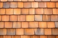 closeup of cedar shingle texture on gambrel roof