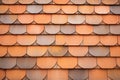 closeup of cedar shingle texture on gambrel roof