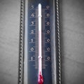 Closeup of celsius thermometer