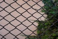 Closeup of chainlink rusty old fence background