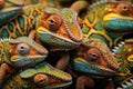 Camouflaged Chameleons Disguised Reptiles